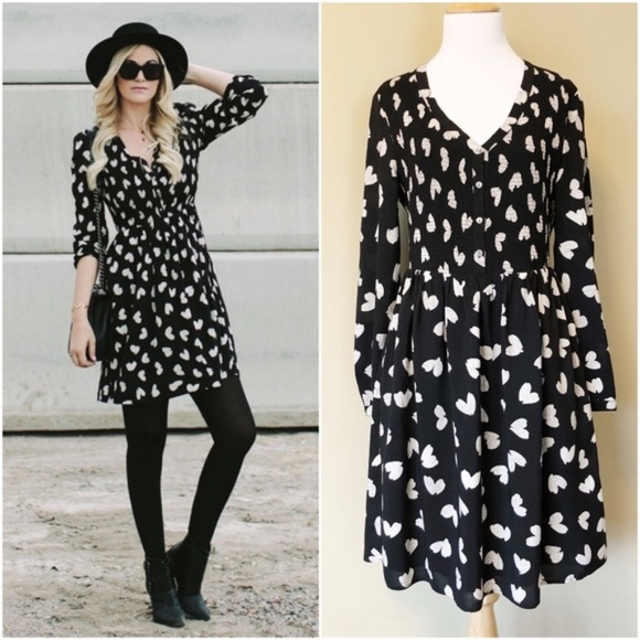 Anthropologie Dresses & Skirts - Maeve for Anthropologie Banet Heart Print Dress